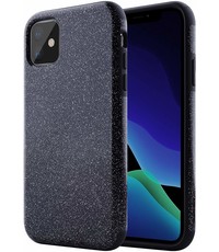 Ntech Ntech Apple iPhone 11 Pro Glitter TPU Back Hoesje - Zwart