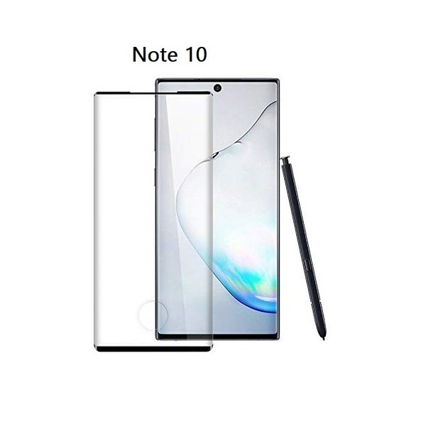 Ntech Geschikt voor Samsung Galaxy Note 10 Full glue Protector Zwart - Ntech