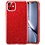 Ntech Ntech hoesje Geschikt voor iPhone 11 Glitter TPU Back Hoesje - Rood