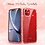 Ntech Ntech hoesje Geschikt voor iPhone 11 Glitter TPU Back Hoesje - Rood