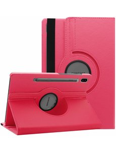 Ntech Samsung Galaxy Tab S6 360° Draaibare Hoes - Roze Ntech