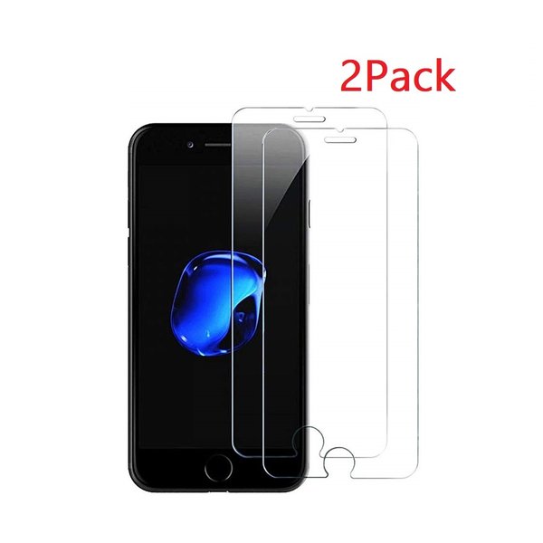 Ntech Geschikt voor iPhone 8 Plus / 7 Plus Screenprotector Glass 2 Pack - Ntech Screenprotector