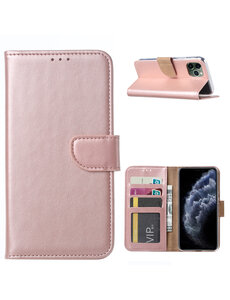 Ntech Apple iPhone 11 Pro Max Portemonnee hoesje - Rose Goud Ntech