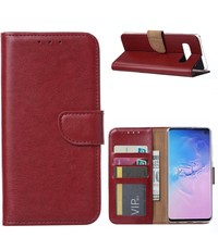 Ntech Samsung Galaxy S10 Portemonnee Hoesje - Bordeaux Ntech