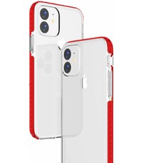 Ntech Apple iPhone 11 Anti Shock Hoesje - Rood & Transparant - Ntech