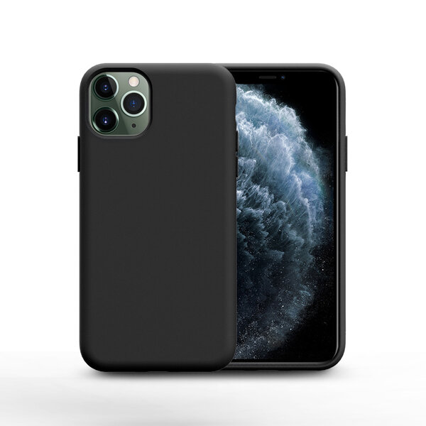 Ntech Nano Silicone Back Hoesje Geschikt voor iPhone 11 Pro Max – Zwart