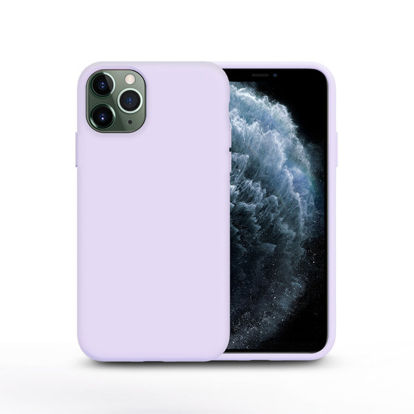 Ntech Nano Silicone Back Hoesje Geschikt voor iPhone 11 Pro Max – Lila