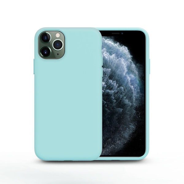 Ntech Nano Silicone Back Hoesje Geschikt voor iPhone 11 Pro Max - Mint Groen