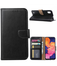 Ntech Samsung Galaxy A10s Portemonnee hoesje - Zwart Ntech