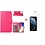 Ntech Hoesje Geschikt voor iPhone 11 Portemonnee hoesje + 2X Screenprotector - Roze