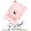 Ntech Hoes geschikt voor iPad 2021 Armor hoesje Rosegoud - Hoes geschikt voor iPad 9e/8e/7e Generatie hoes Kickstand Armor cover