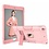 Ntech Hoes geschikt voor iPad 2021 Armor hoesje Rosegoud - Hoes geschikt voor iPad 9e/8e/7e Generatie hoes Kickstand Armor cover