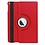 Ntech Hoes geschikt voor iPad 2021 / 2020 / 2019 (9e/8e/7e Generatie / 10.2 inch) 10.2" 360° draaibare Hoes - Rood