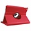 Ntech Hoes geschikt voor iPad 2021 / 2020 / 2019 (9e/8e/7e Generatie / 10.2 inch) 10.2" 360° draaibare Hoes - Rood