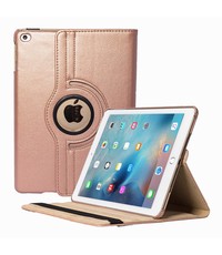 Ntech iPad 2021 Hoes - iPad 2020 hoes - iPad 2019 hoes 10.2" 360° draaibare Hoes - Rosegoud