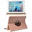 Ntech Hoes geschikt voor iPad 2021 / 2020 / 2019 (9e/8e/7e Generatie / 10.2 inch) 10.2" 360° draaibare Hoes - Rosegoud