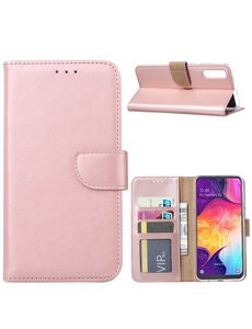 Ntech Portemonnee hoesje voor Samsung Galaxy A50s/A30s - Rose Goud