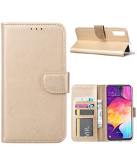 Ntech Portemonnee hoesje voor Samsung Galaxy A50s/A30s - Goud