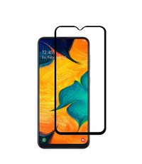Ntech Samsung Galaxy A50s/A30s full cover Screenprotector Tempered Glass - Zwart