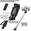 Ntech 3 in 1 Selfie Stick met Afstandsbediening en Foldable Tripod Stand Geschikt voor Samsung Galaxy A50s/A30s - Zwart