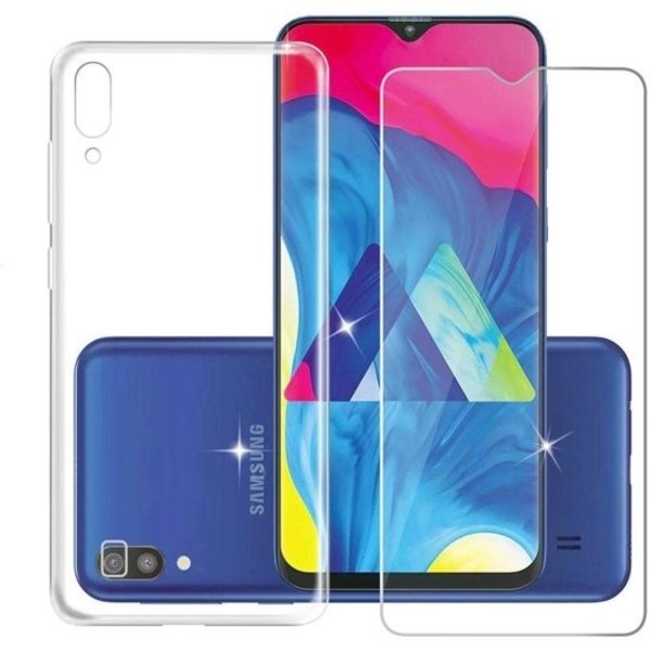 Ntech Hoesje Geschikt Voor Samsung Galaxy A50s/A30s Hoesje Transparant TPU + Glazen Screenprotector