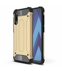 Ntech Samsung Galaxy A50s/A30s Hybride Armor Hoesje - Goud