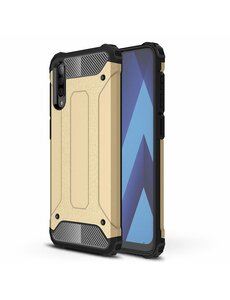 Ntech Samsung Galaxy A50s/A30s Hybride Armor Hoesje - Goud