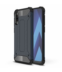 Ntech Samsung Galaxy A50s/A30s Hybride Armor Hoesje - Blauw