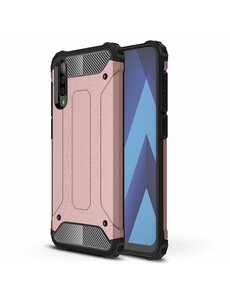 Ntech Samsung Galaxy A50s/A30s Hybride Armor Hoesje - Rose Goud