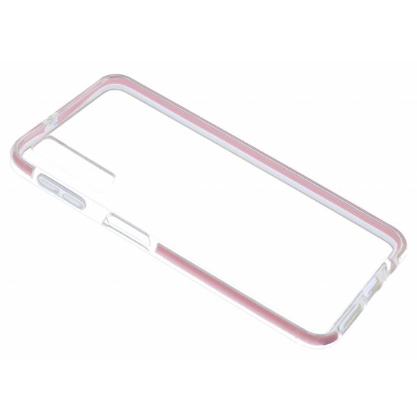 Ntech Hoesje Geschikt Voor Samsung Galaxy A50s/A30s Roze &Transparant Anti Shock Back hoesje