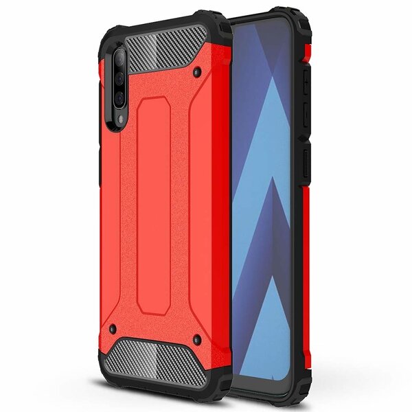Ntech Hoesje Geschikt Voor Samsung Galaxy A50s/A30s Armor hoesje - Rood
