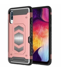 Ntech Luxe Armor Hoesje - Samsung Galaxy A50s/A30s - Rose Goud