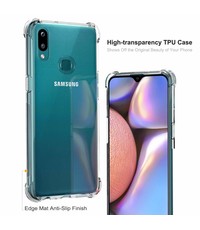 Ntech Samsung Galaxy A10s Anti Shock Hoesje -Transparant