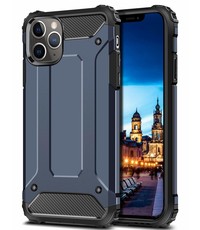 Ntech Apple iPhone 11 Pro Max Armor Hoesje - Blauw