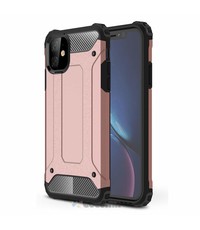 Ntech Apple iPhone 11 Armor Hoesje - Rose goud