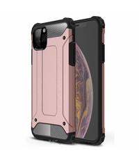 Ntech Apple iPhone 11 Pro Max Armor Hoesje - Rose goud