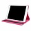 Ntech Hoes geschikt voor iPad 2021 / 2020 / 2019 (9e/8e/7e Generatie / 10.2 inch) 10.2" 360° draaibare Hoes - Pink