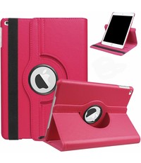 Ntech iPad 2021 Hoes - iPad 2020 hoes - iPad 2019 hoes 10.2" 360° draaibare Hoes - Pink