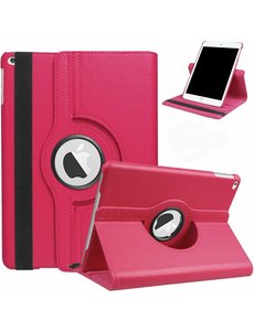 Ntech iPad 2021 Hoes - iPad 2020 hoes - iPad 2019 hoes 10.2" 360° draaibare Hoes - Pink