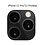 Ntech Geschikt voor iPhone 11 Pro (Max) Camera Lens Metal Protector - Zwart