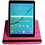 Samsung Galaxy Tab S3 9.7 (SM-T820/T825) Hoes Case Cover 360° draaibaar Multi stand Pink