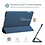 Ntech iPad 2021 hoes Silicone hoesje soft cover Donker Blauw - iPad 2021 hoes - iPad 9e/8e/7e Generatie hoes Smart hoes Trifold - iPad 2020 hoes