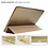 Ntech Hoes geschikt voor iPad 2021 Silicone hoesje soft cover Goud - Hoes geschikt voor iPad 2021 / 2020 / 2019 (9e/8e/7e Generatie / 10.2 inch) Smart hoes Trifold - Hoes geschikt voor iPad 2020 hoes