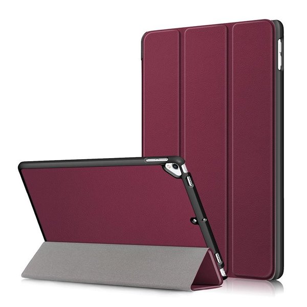 Ntech Hoes geschikt voor Apple iPad (2019/ 2020) 10.2 Smart Hoes Hard Case - Bordeaux