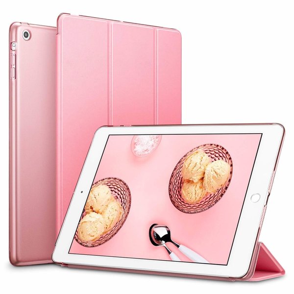 Ntech Hoes geschikt voor Apple iPad (2019 / 2020) 10.2 Smart Hoes Hard Case - Roze/Pink