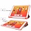 Ntech Hoes geschikt voor Apple iPad (2019 / 2020) 10.2 /Air 10.5 (2019) Smart hoes Tri-Fold met Pencil Houder - Rood