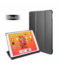 Ntech Apple iPad (2019 / 2020) 10.2 /Air 10.5 (2019) Smart hoes Tri-Fold met Apple Pencil Houder - Zwart