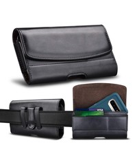 Ntech Luxe Riem Holster Hoesje 4.5" Huawei P30 / Y5 2019 - Zwart