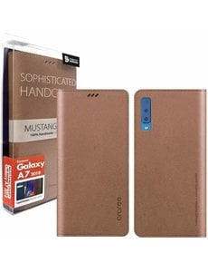 Araree Samsung Galaxy A7 (2018) Araree Mustang Diary Portemonnee Hoesje - Bruin