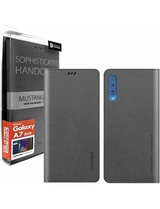 Araree Samsung Galaxy A7 (2018) Araree Mustang Diary Portemonnee Hoesje - Grijs